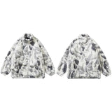 Hop Streetwear Jacket Coat Fleece Rabbit Fur Jacket Harajuku Casual Jacket 2022 Men Winter Jacket Zip Up Outwear Thick