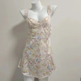 Fongt Sweet Heartbreak Flower Sling Aja Cyskirt Silk Silk Lace Lace Sexy Pajamas Girl Feeling Home Skirt