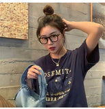 Vintage Bear Graphic Oversized Tee-Outfit