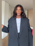 Fongt 2025 New Women's Loose Commute High-End Feeling Short-Line Long-Sleeved Blazer Women