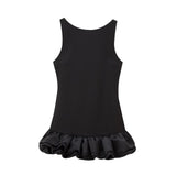 Fongt Summer Women's New Fashion Solid-Colored Sleeveless Skirts