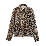 Fongt Women's 2025 Summer New Animal Prints Misty Skirt Straight Trouser Shirt Set