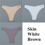 Hot Ice Silk Women Panties Invisible Ultra Thin Seamless Underwear Briefs Underpants Sexy Lingerie Solid Panties