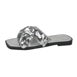 Fongt Cold Slippers Women 2024 New Summer Wearing Fairy Style High-End Fashion 100 With Skirt Flat Bottom
