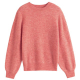 Sweater Women Women's Solid Simple Pullovers Sweater Early Autumn New Lantern Sleeve Round Neck Top Long Sleeve