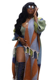 Fongt New Women's Wear Casual Color Tassel Knit Coat-Outfit