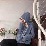 Funny Shark Patchwork Hoodies Sweatshirt