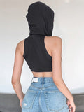 Hop Bandana Design Cropped Tank Top with