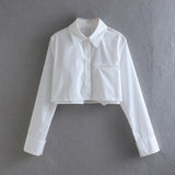 8-Color Casual Loose Short Style Shirt In Spring-Outfit