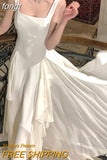 Sleeveless Female A-line Dress Summer Ladies Vestidos Spaghetti Strap Slim Waist Mesh Patchwork Women