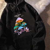 Sweatshirt Colorful Mushroom Print Hooded Casual