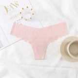 Thong Trousers Ice Silk Sexy Low-Waist Pure Lust Wind T-Pants Thin Invisible Ladies
