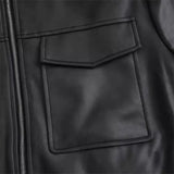 Fongt New Women's Fashion Imitation Leather Pilot Loose Jacket Jacket 874125-Outfit
