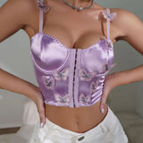 Sexy Pure Desire Wind Small Vest Hot Girl Outside Wear A Chest Slim Front Buckle Type-Outfit