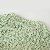 New Knitted Button Short Blouse 5755020-Outfit