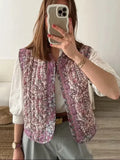 Fongt Women's Clothing 2025 Autumn And Winter New Street Fashion Printed Cotton Vest Vest Coat Women 6NS091