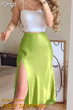 Tank Split Skirt Solid Two Piece Set Summer Beach Slim Skirt And Sleeveless Tops Suit 2023 Women Sexy Skirt Two Piece