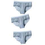 Panties Low Waist Hollow Briefs Solid Color Women's Underpants Lace Flower Panties Seamless Close-fitting Sexy