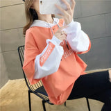 Cotton embroidery letter Casual Harajuku Oversized