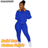 Winter Tracksuits Two Piece Set Pink Letter Print Solid Casual Outfits Zip Sweatshirt + Pockets Pants Set Women Sweat