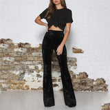 Flare Streetwear Sexy High Waist