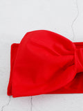 2025 New Breast-Smeared Bow High-Waisted Bikini Sexy Bikini Split Swimsuit