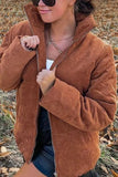 Stand Collar Puffer Coat 1028-0-Outfit