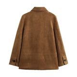 Brown Suede Overshirt-Outfit