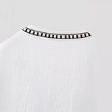 Spring Casual Loose Embroidered Cardigan Vest-Outfit