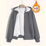 Fongt Women's Winter Explosion Warm Plush Hoodie Jacket