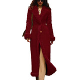 Fongt Autumn And Winter Thick Women's Coat Wish Lengths Warm Coat Large Anti-Freeze Cotton Jacket