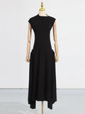 Fongt Dress Women's New Spring 2025 Elegant High-End Feeling Sleeveless Waist