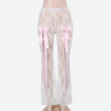 Transparent Lace Flare