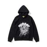 Fongt Fashion Trend Foam Sp5der Spider Web Print Loose Hoodie Couple Hoodie Hoodie