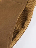 High Waist Y2K Corduroy Loose Pants-Outfit