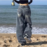 Vintage Distressed Baggy Boyfriend Jeans-Outfit