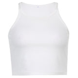 New Early Winter Women's Wear Solid Color Slim U-Shaped Collar Show Thin Threaded Sling Small Vest-Outfit