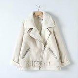 Autumn And Winter New Leisure Thickened Warm Ring Fur Integrated Coat-Outfit