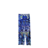 Fongt Folded Women's Jungle Design Straight Trousers Fashion Summer Printed Ladies Trousers Casual Pants