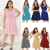 Popular Style Large-Size Bridesmaid Dress Annual Toast Short Dress Dress-Outfit