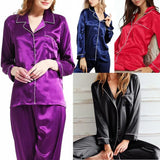 Lady Silk Satin Pajamas Set