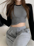sleeve rib crop