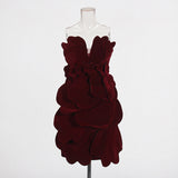 Sexy Dress Woman 2025 Spring New Fashion Temperament Flowers Spliced High-End Feel Bra
