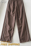 Sweatpants Women Basic Y2K Cargo Pants 2023 Striped Baggy Track Pants 90s Joggers Casual Streetwear Low Rise Harem