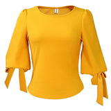 Fongt Women's Clothing 2025 Spring New Fashion Temperament Solid Color Strap Bubble Sleeve Top Shirt