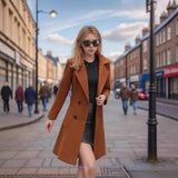 Fongt Winter Korean Version Slimming Fashion Temperament Waist Hair Lady's Coat
