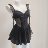 Fongt Dress Fairy Fluttering Super Fairy Pendant Net Canopy Skirt Female Summer Sexy Pure Lust High-End Gentle Pendant