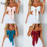 Bandage Crop Top Sexy Off Shoulder Party Club Multi Way Wrap Cross Lace Up Camisole Backless Beach Summer