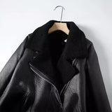Autumn And Winter New Leisure Thickened Warm Ring Fur Integrated Coat-Outfit