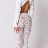 High Waist Sheer Lace Pants-Outfit